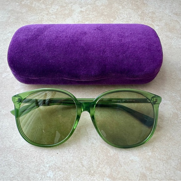 Gucci Accessories - Gucci - Green Round Asian Fit Women’s Sunglasses